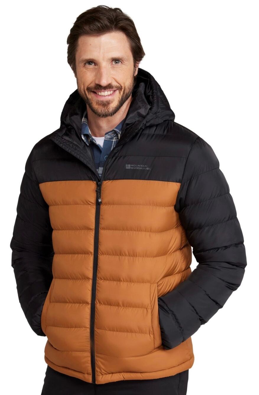 Mountain Warehouse Gold Seasons II Mens Water Resistant Padded Jacket Coat